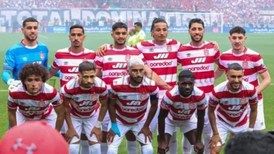 صورة توضح جدول ترتيب الدوري التونسي حيث يظهر النادي الإفريقي في المركز الأول، بناءً على المرجع